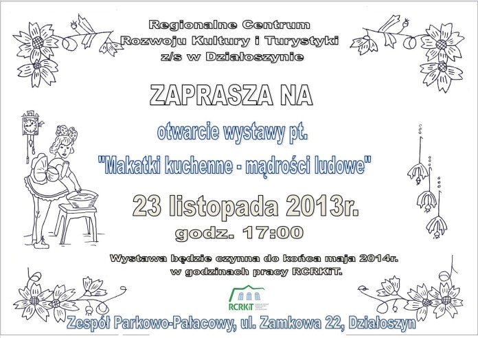 zaproszenie dzialoszyn makatka