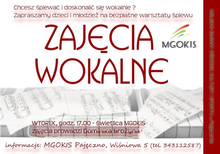 Bezpłatne zajęcia wokalne