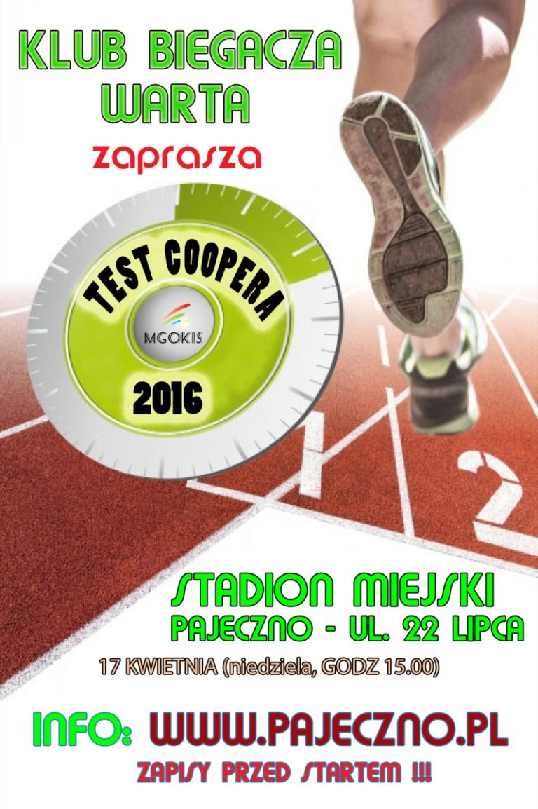 Sprawdź swoją formę, weź udział w teście Coopera