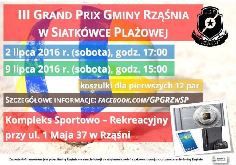 Grand Prix Gminy Rząśnia w siatkówce plażowej