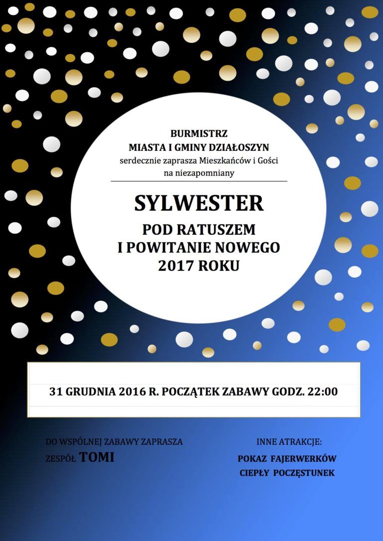 Sylwester pod ratuszem w Działoszynie