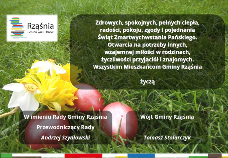 Życzenia Wielkanocne dla mieszkańców Gminy Rząśnia