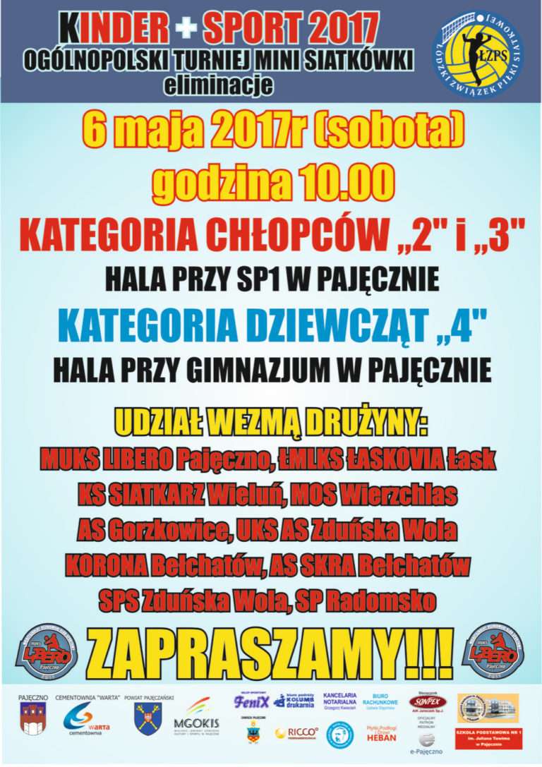 KINDER + SPORT 2017 – Ogólnopolski turniej mini siatkówki