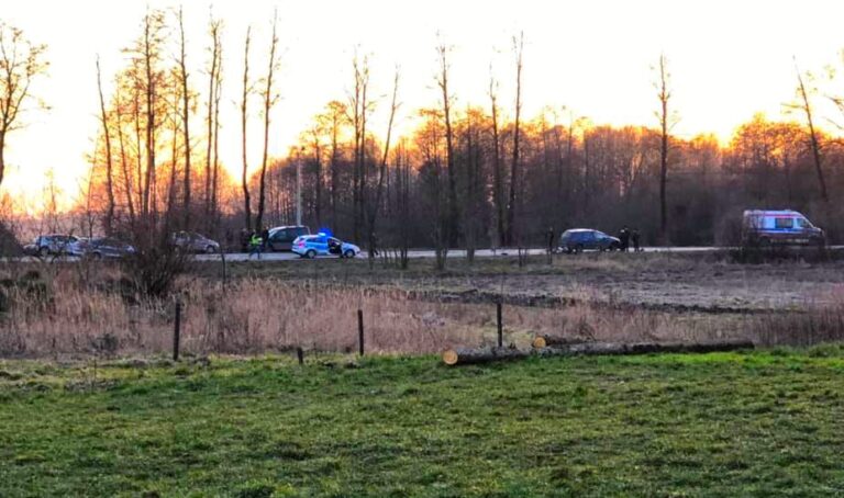 Wypadek w Dylowie Szlacheckim. Motorowerzysta trafił do szpitala