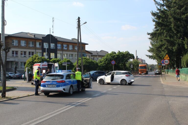 Potrącenie motorowerzysty w Pajęcznie