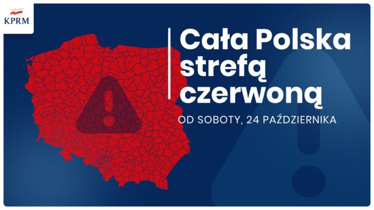Cała Polska objęta czerwoną strefą. Wprowadzono nowe obostrzenia