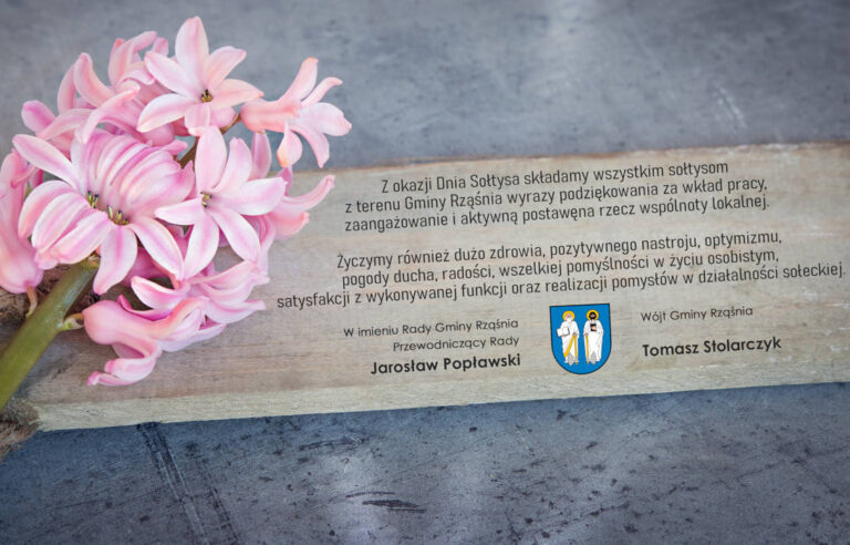 Życzenia z okazji Dnia Sołtysa od władz Gminy Rząśnia
