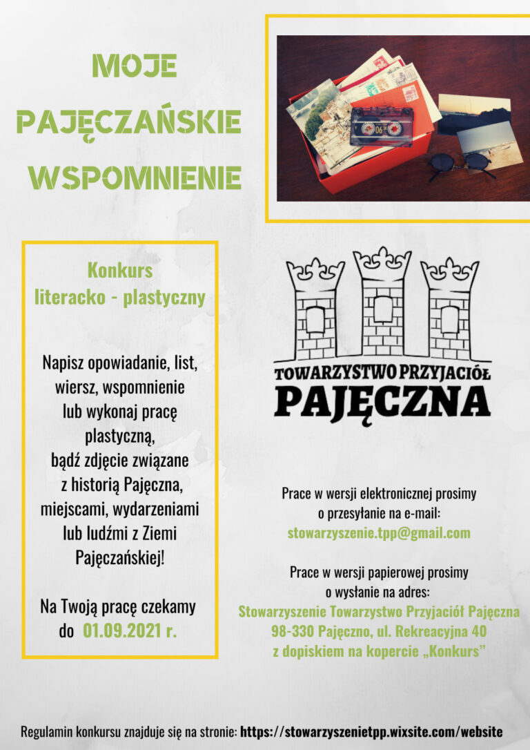 Konkurs Moje Pajęczańskie Wspomnienie