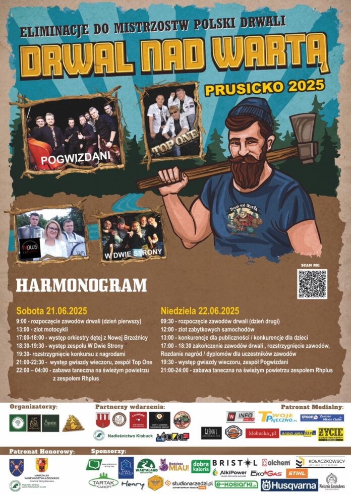 Drwal nad warta plakat