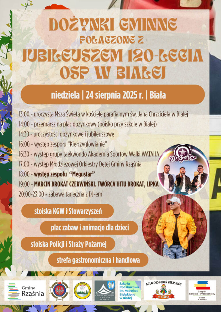 Dożynki Gminne połączone z Jubileuszem 120-lecia OSP w Białej