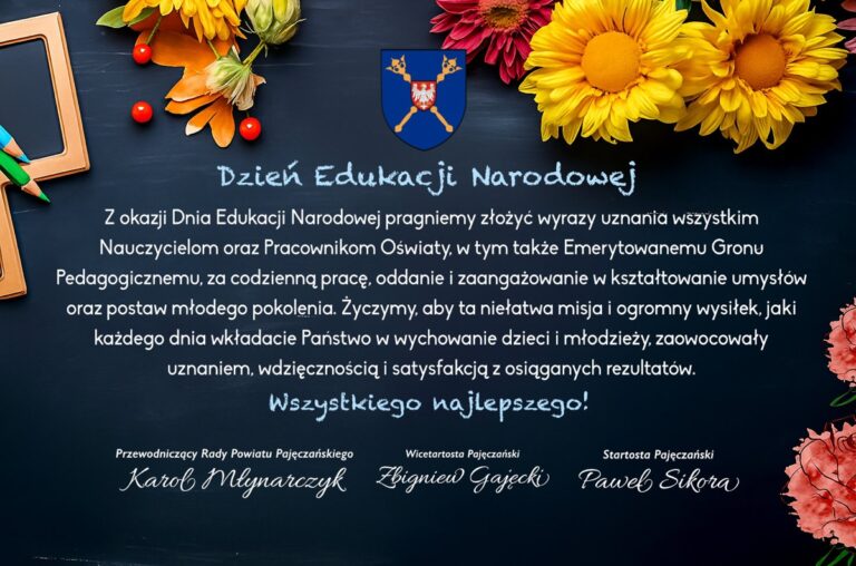 Życzenia z okazji Dnia Edukacji Narodowej