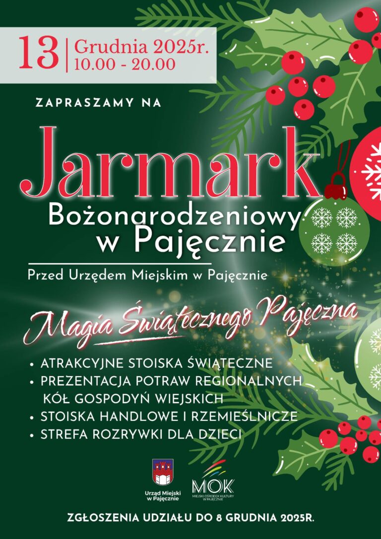 Jarmark Bożonarodzeniowy w Pajęcznie
