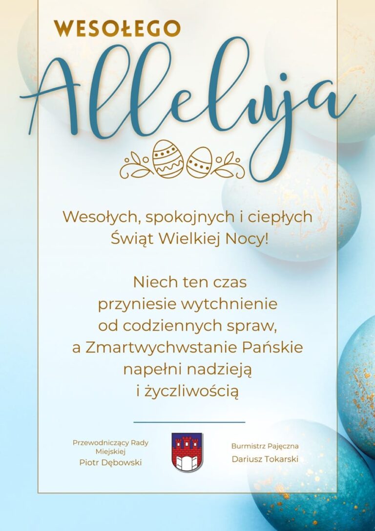 Życzenia Wielkanocne dla Mieszkańców Gminy Pajęczno