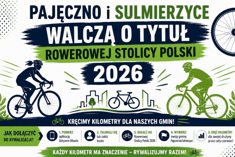 Pajęczno i Sulmierzyce walczą o tytuł Rowerowej Stolicy Polski 2026